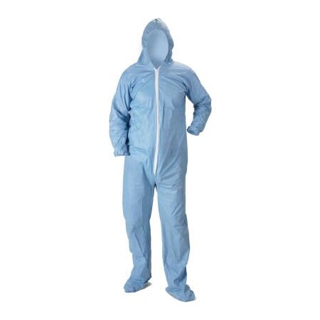 Lakeland Industries Lakeland Pyrolon Plus 2 Disposable FR Coverall 2XL, Hood, Elastic Wrists/Ankles, 25/Cas, 7428B 07414B-XL